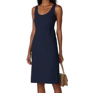 club monaco blue and white dress Twansia Dress